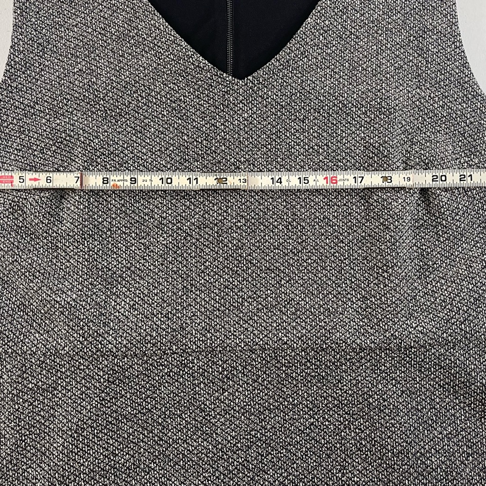 ✨ LOFT Plus Gray Textured Knit Sleeveless Flounce Dress l Size 24 l Poshmark - Picture 6 of 8